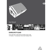 Behringer F1320D manual cover
