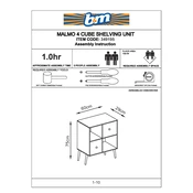 Malmo B&M 4 Cube Shelving Unit 349195 manual cover