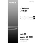 Sony DVP-NS700H manual cover