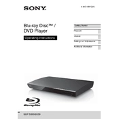 Sony BDP-BX39 manual cover