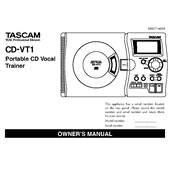 Tascam CD-VT1 manual cover