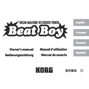 KORG Beat Boy manual cover