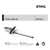 Stihl HSA 45 manual cover