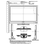 Sony KDL-46Z5100 manual cover