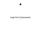 Apple Logic Pro X for OS X Instruments manual cover