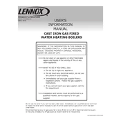 Lennox GWB84-E manual cover