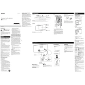 Sony CMT-V10iPN manual cover