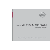 Nissan Altima 2015 manual cover