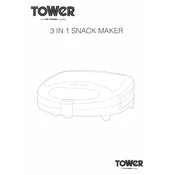 Goodmans B&M 3in1 Snack Maker 320140 manual cover