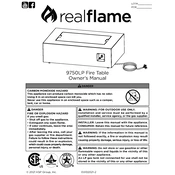 Realflame 9750LP manual cover