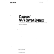 Sony LBT-D107R manual cover