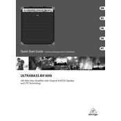 Behringer Ultrabass BX1801 manual cover