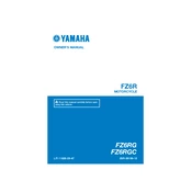 Yamaha FZ6RG, FZ6RGC FZ6R 2016 manual cover