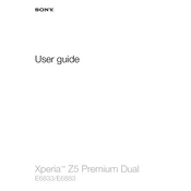 Sony E6883 Xperia Z5 Premium Dual manual cover