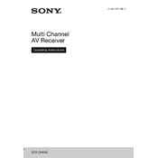 Sony STR-DH540 manual cover