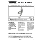 Thule Xk1 manual cover