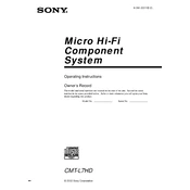 Sony CMT-L7HD manual cover