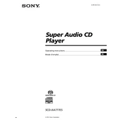 Sony SCD-XA777ES manual cover