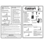 Cuisinart MG-100 manual cover