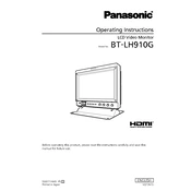 Panasonic BT-LH910G manual cover