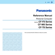 Panasonic CF-F8, CF-W8, CF-T8 Series manual cover