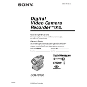 Sony DCR-PC100 manual cover