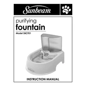 Sunbeam SBCF01 SPR-060613-366 manual cover