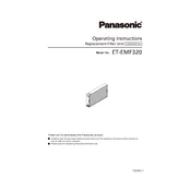 Panasonic ET-EMF320 manual cover