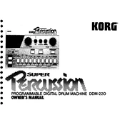 KORG DDM-220 manual cover