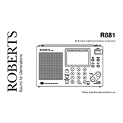 Roberts R881 Analogue 0 manual cover