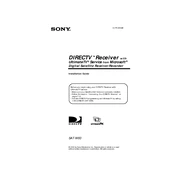 Sony SAT-W60 manual cover