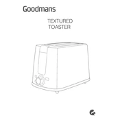 Goodmans B&M Textured Toaster 358961 manual cover