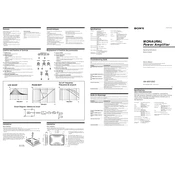 Sony XM-6001GXD manual cover