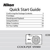 Nikon Coolpix S5300 manual cover