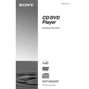 Sony DVP-NS425P manual cover