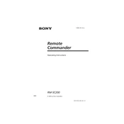 Sony RM-SC200 manual cover