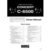 KORG C-6500 manual cover