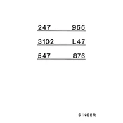 Singer 247, 547, 876, 966, 3102, L47 manual cover