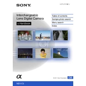 Sony NEX-C3 manual cover