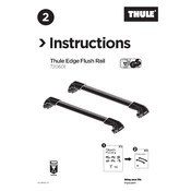 Thule Edge Flush Rail 720601 manual cover