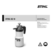 Stihl SG 10 manual cover