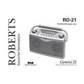 Roberts Gemini RD21 DAB 0 manual cover