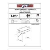 Tromso B&M Desk with Undershelf 364962 manual cover