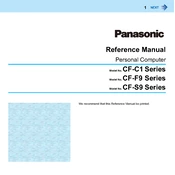 Panasonic CF-C1, CF-F9, CF-S9 Series manual cover