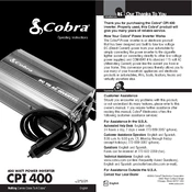 Cobra CPI 400 manual cover