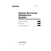 Sony MDR-DS8000 manual cover