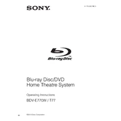 Sony BDV-E770W manual cover