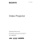 Sony VPL-VW600ES manual cover