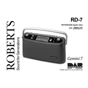 Roberts Gemini RD7 DAB 0 manual cover