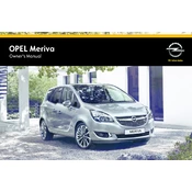 Opel Meriva 2015 manual cover